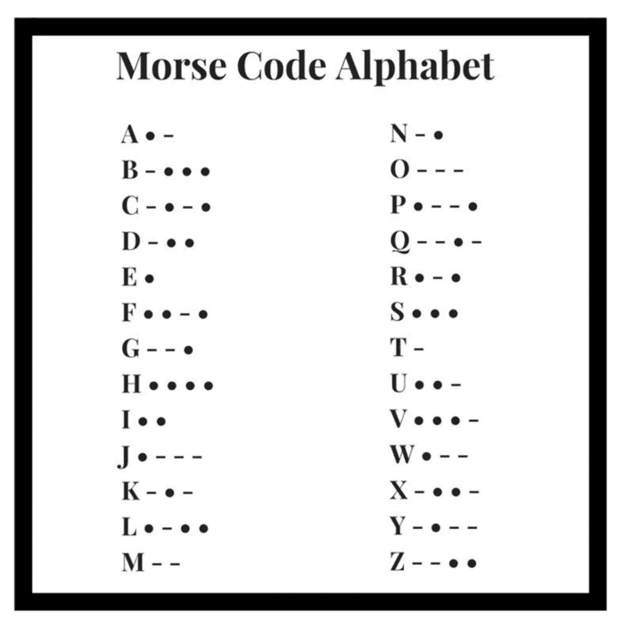 morse code necklace